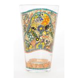 After Antonio Gaudi - Maggio - A contemporary Italian glass vase of flared form decorated with a
