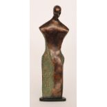Carolyn Kinder - Austin - A contemporary resin sculpture of a head and torso, in the style of Henry