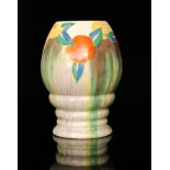 Clarice Cliff - Delecia Citrus - A shape 362 vase circa 1932,