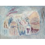 Arthur Berridge (1902 - 1957) - 'Island', oil on canvas, signed verso, framed, 64cm x 82cm.
