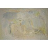 Arthur Berridge (1902 - 1957) - Organic Form, oil on canvas, framed, 61cm x 66.5cm also one other