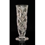 Keith Murray - Stevens & Williams Royal Brierley - A large 1930s Art Deco glass vase of conical