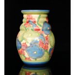 Clarice Cliff - Blue Chintz - A shape 358 vase circa 1932,