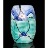 Clarice Cliff - Inspiration Honey Bloom - A Shorter & Son shape vase circa 1929 of barrel form,