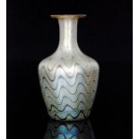 Loetz - An early 20th Century Loetz Antigon vase of shouldered form with a flared collar neck,