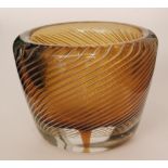 Kaj Frank - Nuutajarvi Notsjo - A small post-war Ariel crystal glass bowl of compressed circular