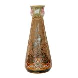 Florence Barlow - Doulton Lambeth - A large late 19th Century vase of tapering form decorated with