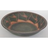 A large contemporary studio pottery bowl,