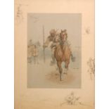 Charlie Johnson Payne (1884-1967) - Coloured print Indian Cavalry (B.E.