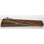 A 19th Century brass pantograph by James Gargory in fitted mahogany case,