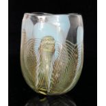 A later 20th Century studio glass vase by Karlin Rushbrooke,