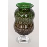 A contemporary Kosta Boda glass vase designed by Ulrica Hydman-Vallien for the Artist Collection of