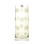 A large contemporary Italian glass vase designed by Riccardo Forti for Egizia Sottsass Associati of
