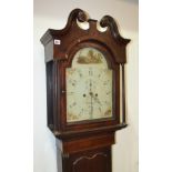 A 19th Century oak and mahogany longcase clock by Smith of Derby,