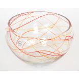 A contemporary Italian Murano glass bowl by Nason,