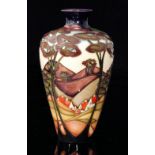 A Moorcroft Pottery Brendon Valley pattern vase designed by Sian Leeper for the Moorcroft