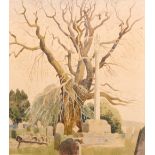 ERNEST MICHAEL DINKEL (1894-1983) - 'The Tree and the Cross, Belbroughton', watercolour,