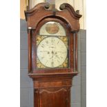 A 19th Century oak and mahogany crossbanded longcase clock by W Nicholas Birmingham with eight day