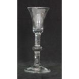 An early 18th Century wine glass circa 1730,