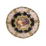 An early 20th Century Royal Worcester cabinet plate decorated by Richard Seabright,