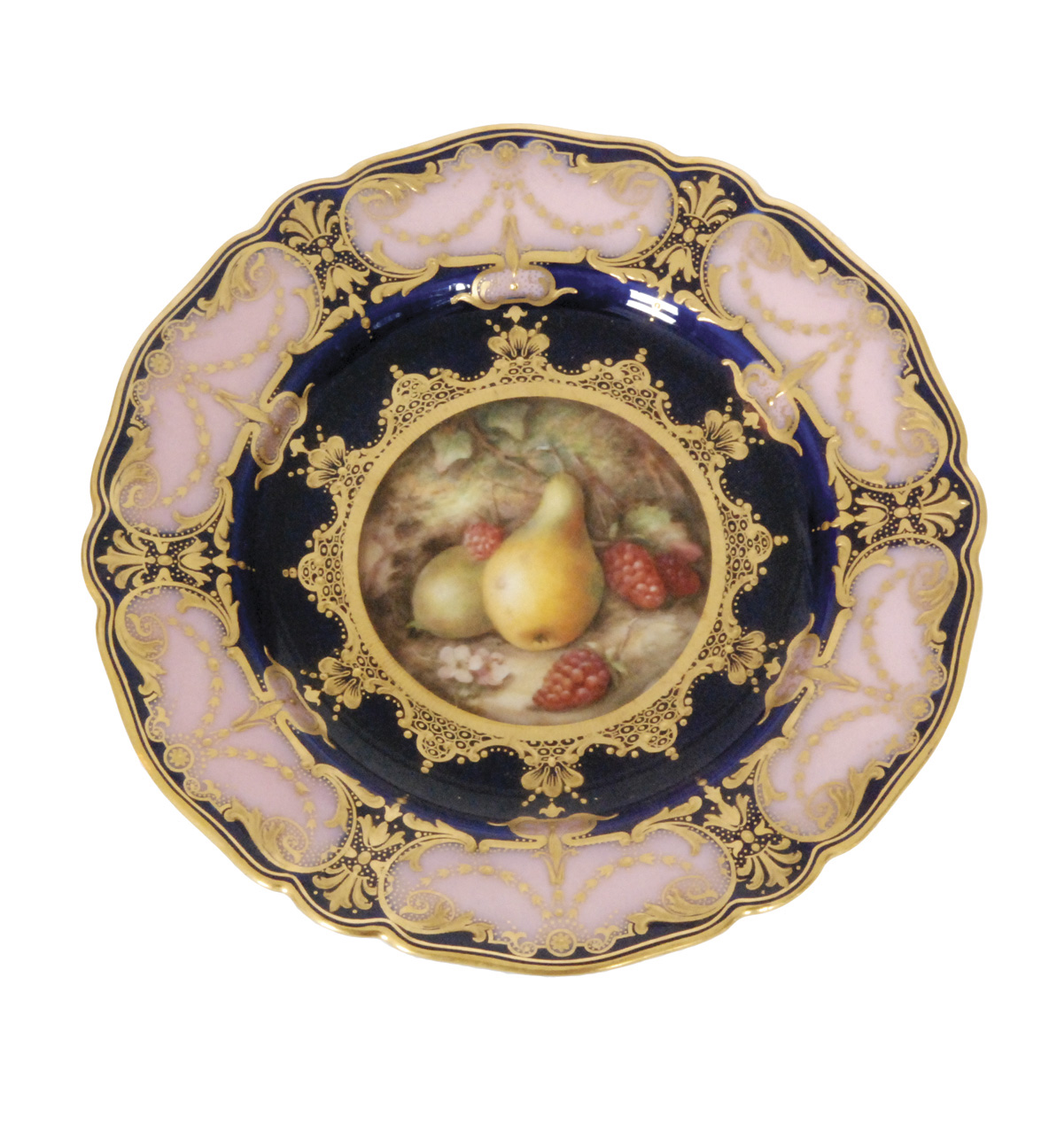 An early 20th Century Royal Worcester cabinet plate decorated by Richard Seabright,