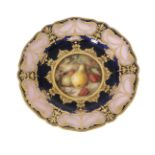 An early 20th Century Royal Worcester cabinet plate decorated by Richard Seabright,