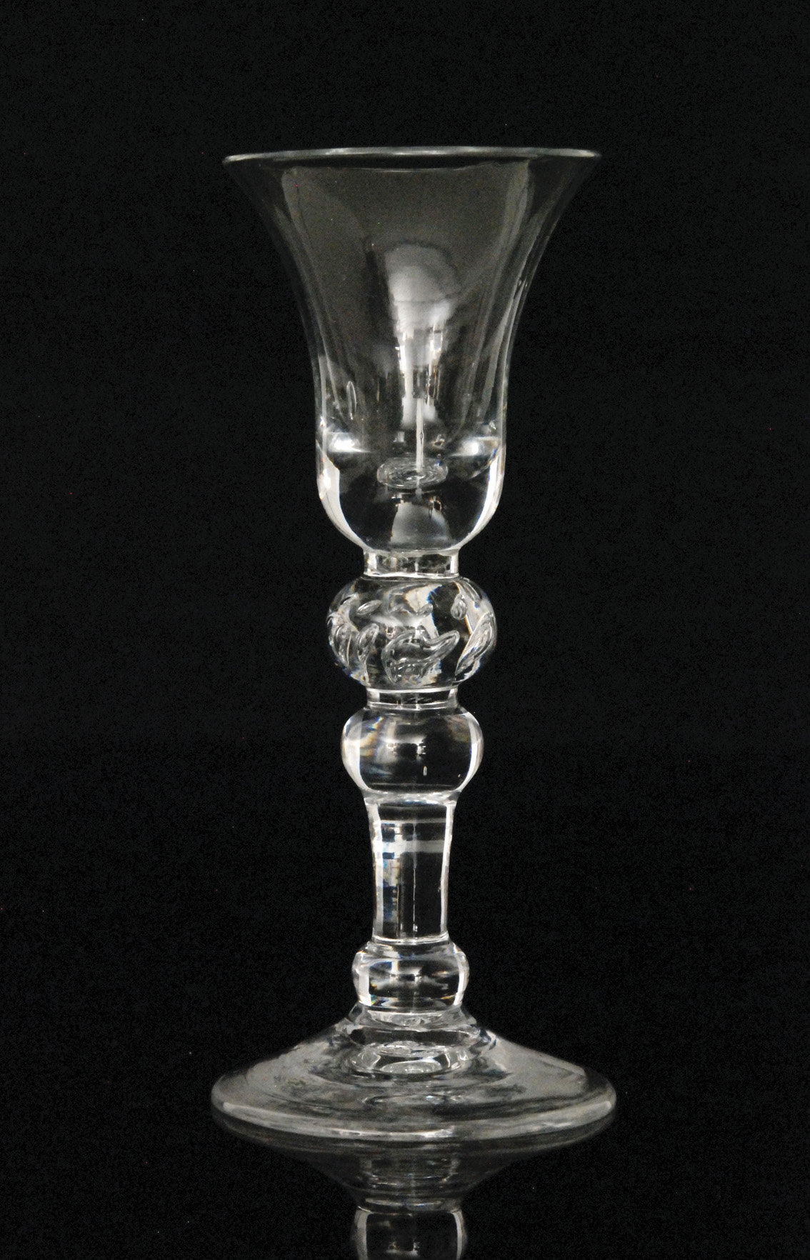 A mid 18th Century wine glass circa 1750,