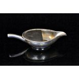 A 19th Century Indian Colonial silver pap boat with gadrooned border,