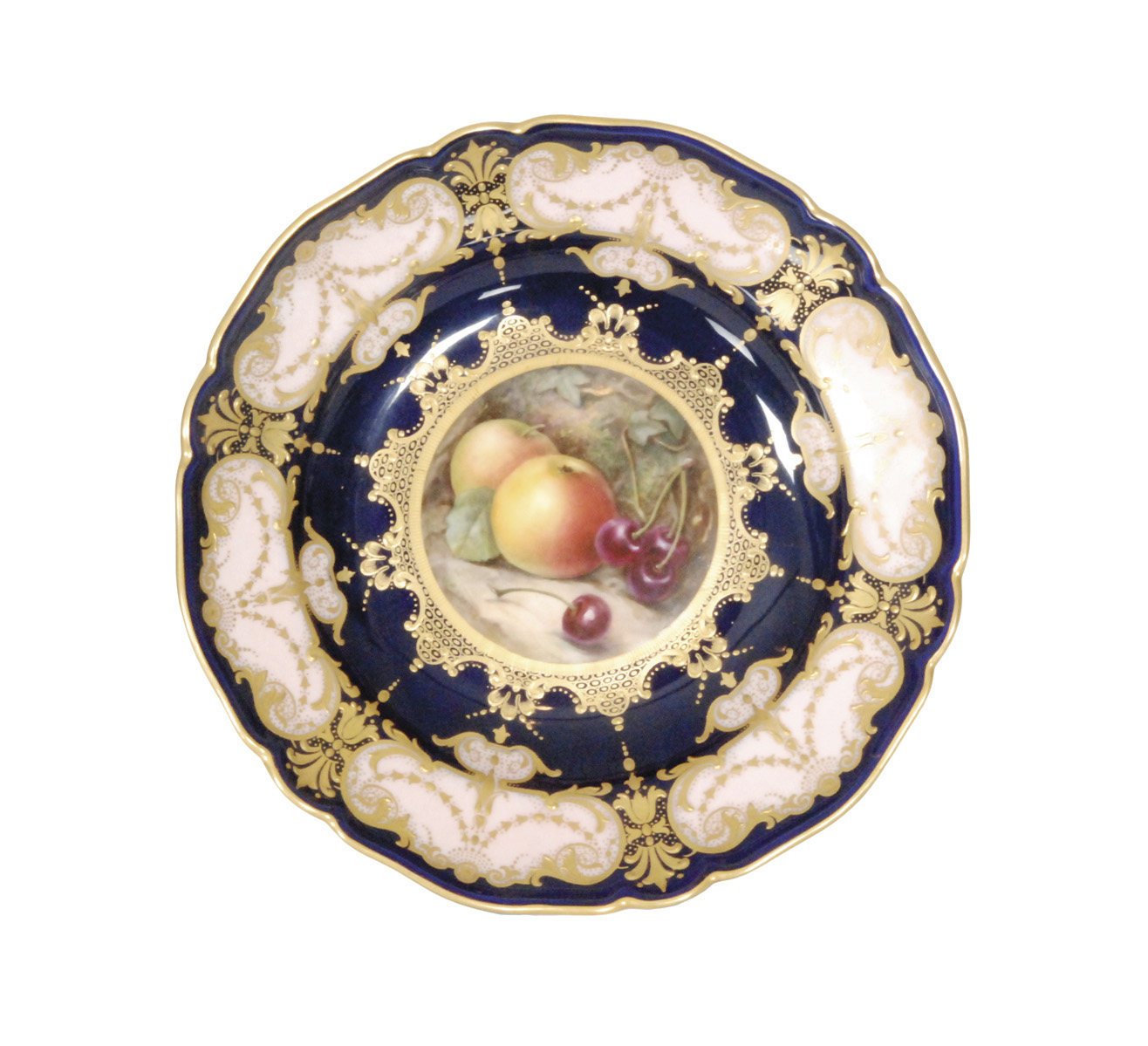 An early 20th Century Royal Worcester comport decorated by Richard Seabright,