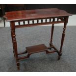 An early 20th Century mahogany side table,