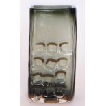 Geoffrey Baxter - Whitefriars - A Textured range Nuts & Bolts vase, pattern No 9668 in Willow,