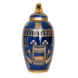 (Wiltshaw and Robinson) Carlton Ware - Tutankhamun - A 1930s Temple jar and cover decorated with