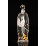 Gabriel Argy-Rousseau - A 1920s scent bottle of footed cylindrical form with domed shoulder and