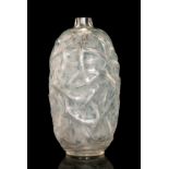 Rene Lalique - A vase in the Ronces pattern, No 946, of swollen ovoid form with narrow collar neck,