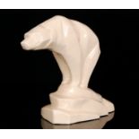 Longwy - A 1930s stylised model of a polar bear stood upon an ice glacier,