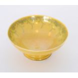 Ruskin Pottery - A small footed bowl,