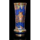 Daisy Makeig-Jones - Wedgwood - A large vase of compressed form with a long flared neck,