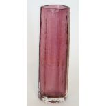 Geoffrey Baxter - Whitefriars - A Textured range Cucumber vase, pattern number 9679 in Aubergine,