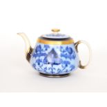 An early 20th Century William Moorcroft for Macintyre Aurelian ware teapot,