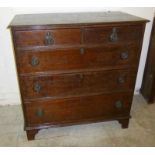 Oak chest of drawers 2 over 3 – 39” x 21” x 40”