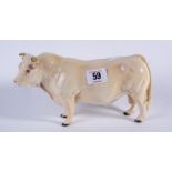 Beswick figurine of a Charolais bull