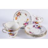 An extensive Royal Crown Derby Posy pattern tea service - blue and gilt border