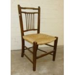 Rush seated bedroom chair