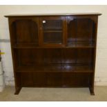 Oak style dresser back with centre glazed cupboard 48” x 10” x 54”