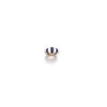 A White And Blue Enamel Ring, by VAN CLEEF & ARPELS Designed as a bombé polished gold, enhanced by