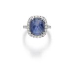 A Sugar Loaf Sapphire Ring, by Piranesi The cabochon cushion-shaped sapphire weighing 11,3 carats