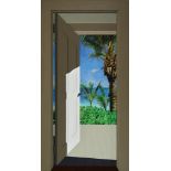 David LANGLEY Door to Paradise Oil on wood 89 1/2 x 46 x 2 in. – 227.3 x 116.8 x 5.1 cm.