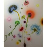 Thierry FEUZ (born in 1968) 4 seasons/ Psychotropical Spring, 2008 Lacquer, glitter and acrylic on