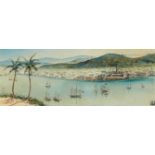 Anna Maria QUEMARE (20th century)  View of Havana, circa 1892 Watercolor on paper, monogrammed lower