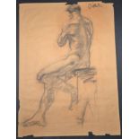 Agustín CARDENAS (Cuban 1927-2001) Nude Agustín CARDENAS Nude Charcoal on paper. Signed upper